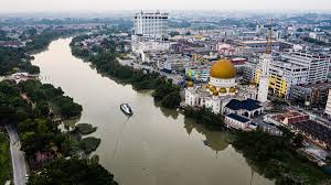 Aerial view of Klang River, Selangor